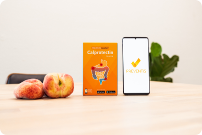 Preventis SmarTest Calprotectin Home – Calprotectin Stuhltest für zu Hause mit Smartphone-App zur einfachen Auswertung.