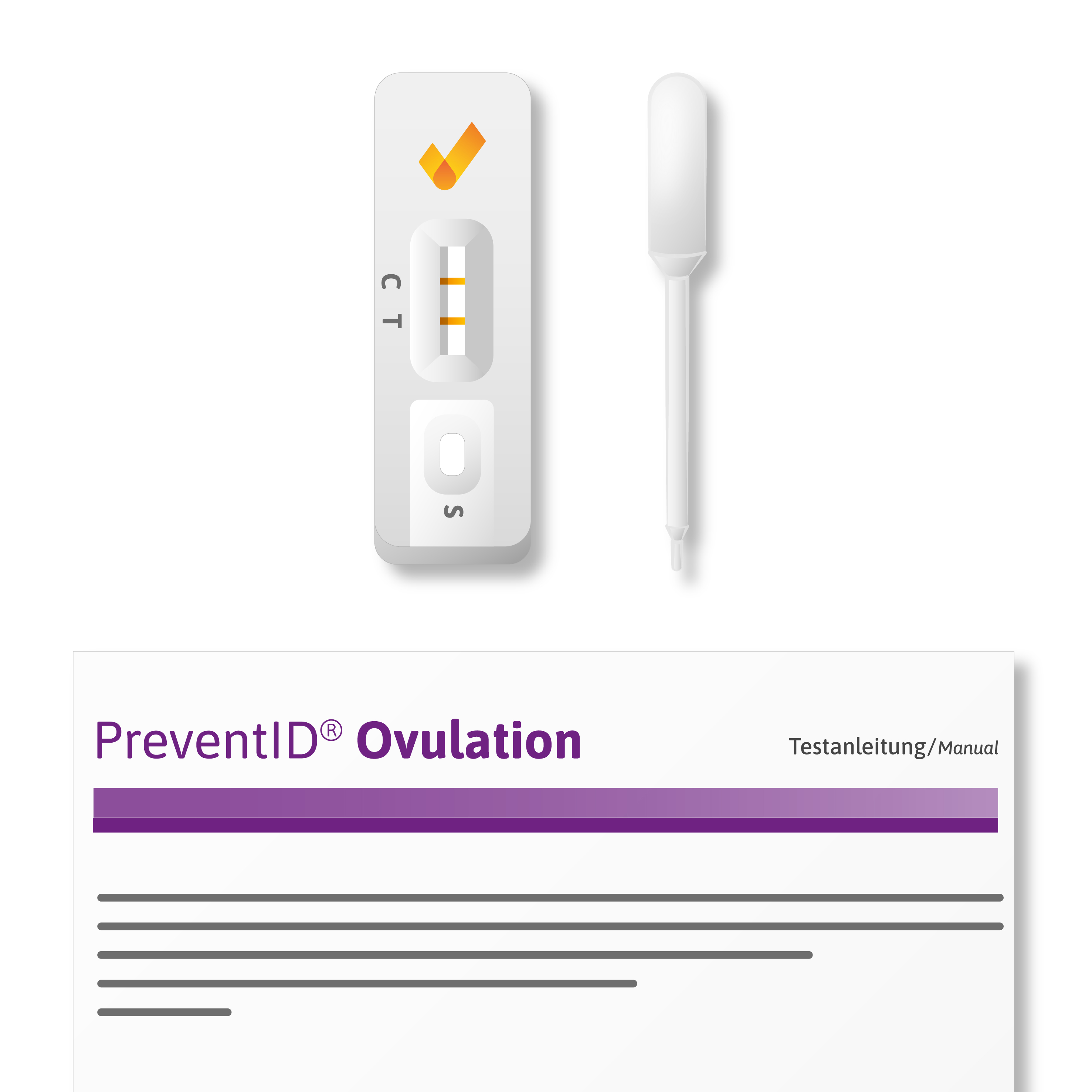 Komponenten PreventID Ovulation (Testkassetten)