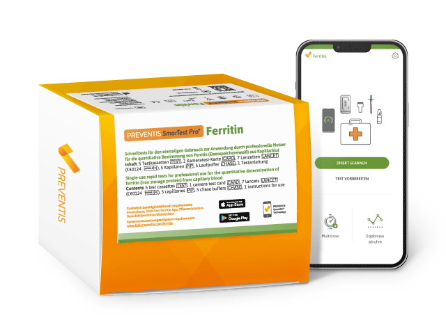 Afbeelding voor artikel Preventis SmarTest Pro® Ferritin